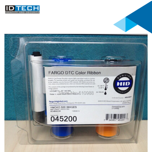 Fargo 45200 Ymcko Color Ribbon 500 Prints