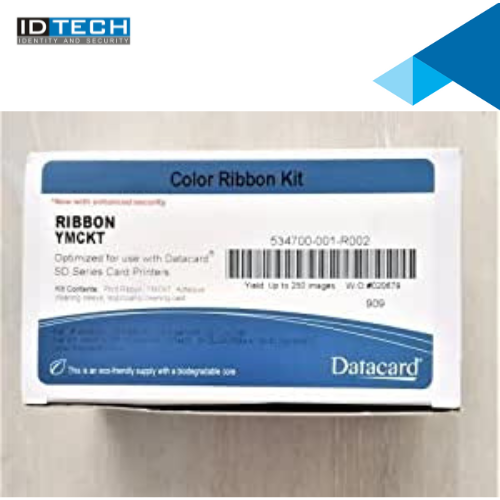 Datacard 534700-001-r002 Ymckt Color Ribbon - 250 Prints