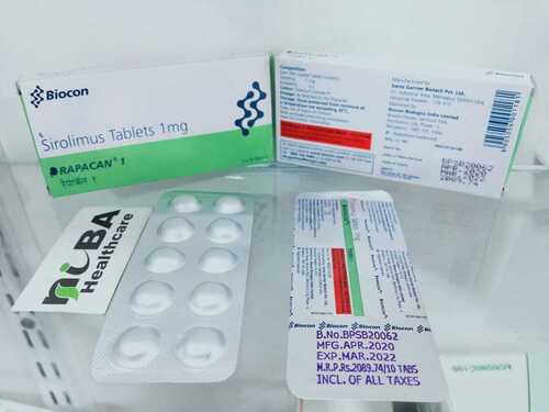Rapacan 1mg Tablet - Immunosuppressant Medication for Organ Transplantation | dosage as per prescription, cool & dry storage, side effects include edema and hypertension