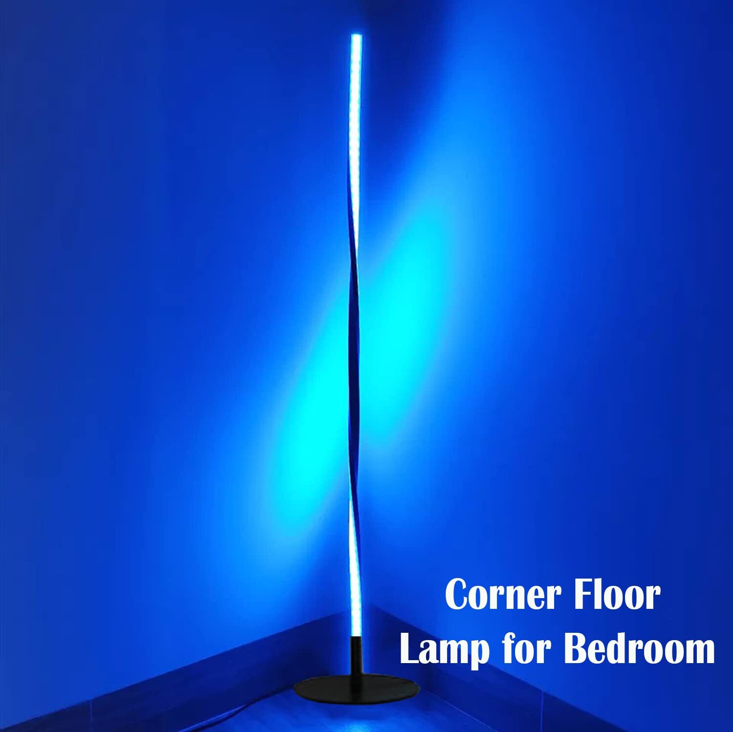Multicolor 56 Inch Tall Twist Shape Floor Lamp