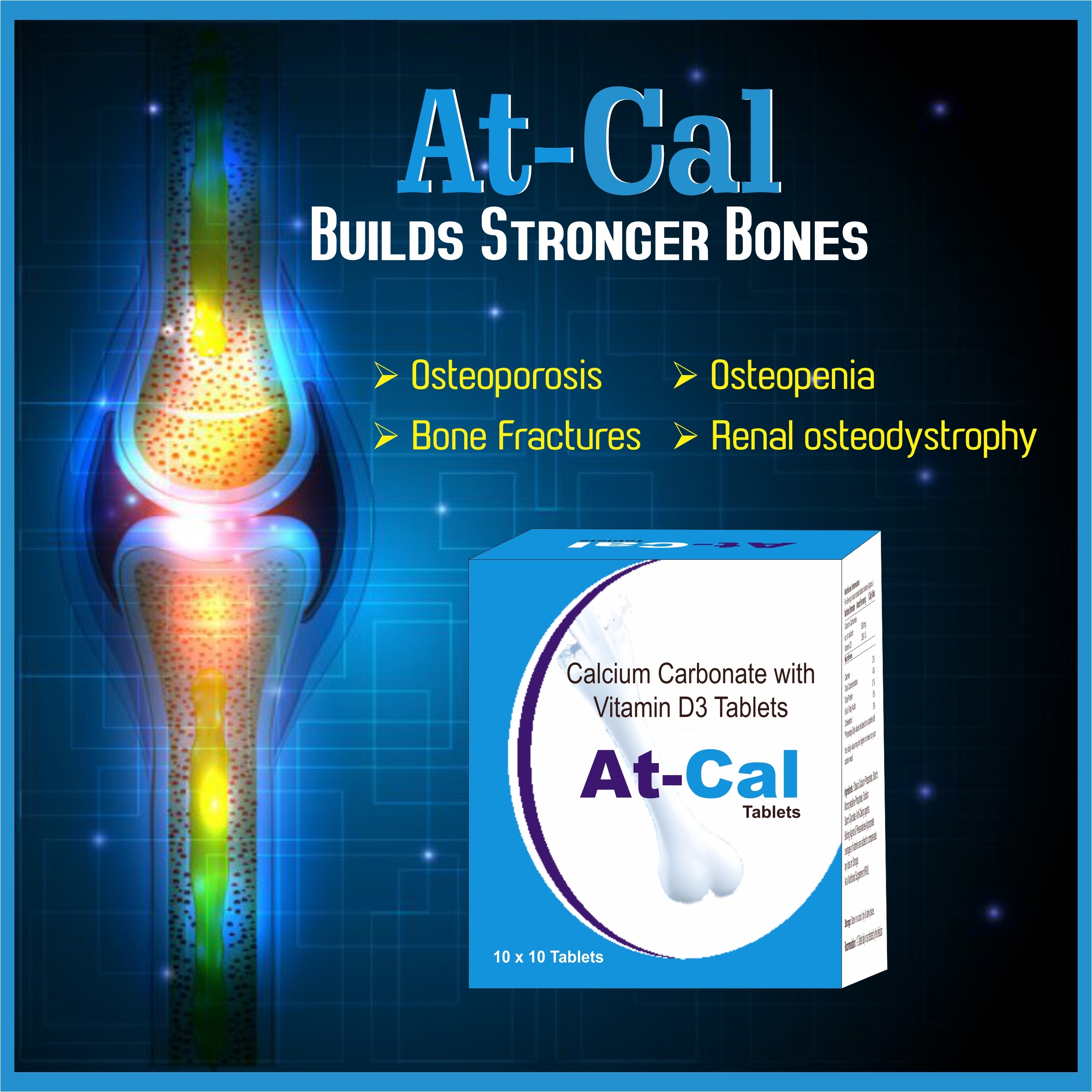 Calcium Carbonate With Vitamin D3 Tablets General Medicines