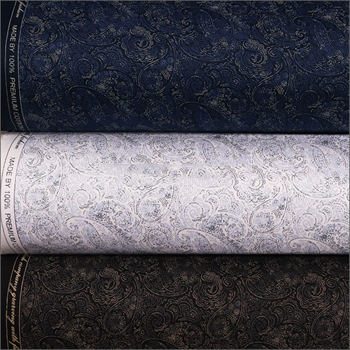 Partywear Printed Shirting Fabric - Cotton Satin, Multicolour Floral Print for Stylish Textiles