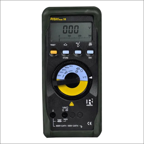 ब्लैक ऋषभ इंसु 10 डिजिटल इंसुलेशन टेस्टर