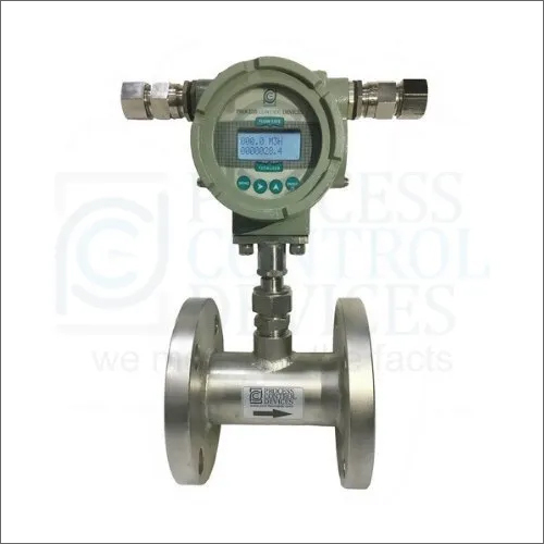 Thermal Mass Flow Meter - Metal, Digital Display, Silver | Accurate Measurement for Clean Gases in Manufacturing and Scientific Applications