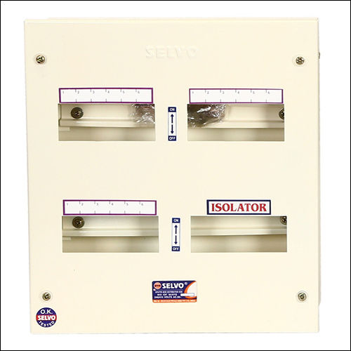 White 6 Way Tpn Single Door Distribution Board