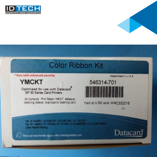 Datacard 546314-701 Color Ribbon - Ymckt - 500 Prints
