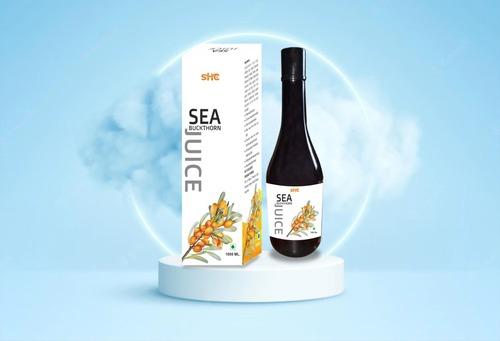 Sea Buckthorn Juice - 500ml Bottle | Dark Brown Fruit Juice, Dietary Supplement for Direct Consumption and Smoothie Additions, 12 Months Shelf Life, Refrigerate