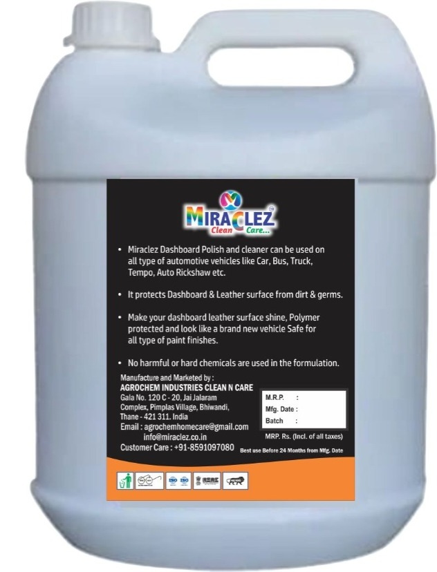 Miraclez Dashboard And Leather Polish And Cleaner Expiration Date: 2 Years