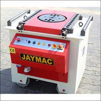 Red & Grey Bar Bending Machine