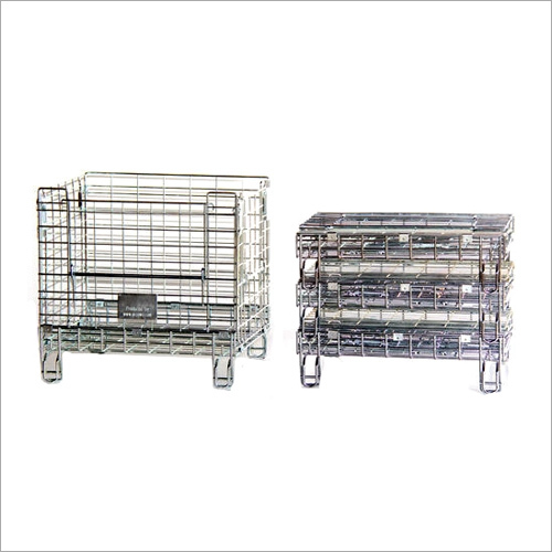 सिल्वर मेटल कोलैप्सिबल कंटेनर