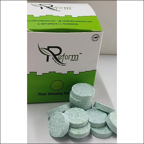ग्रीन एंड व्हाइट रिफॉर्म फ्लोर क्लीनिंग टैबलेट