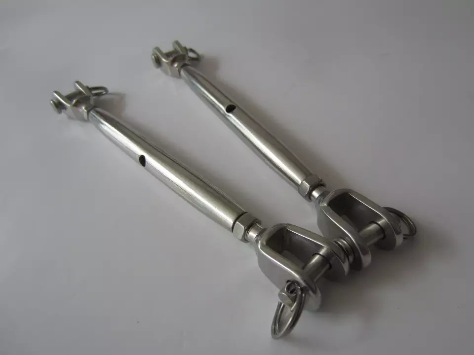 Stainless Steel Jaw & Jaw Turnbuckle - 3.6 Kg, Silver Finish | Ideal For Marine, Industrial, And Architectural Applications