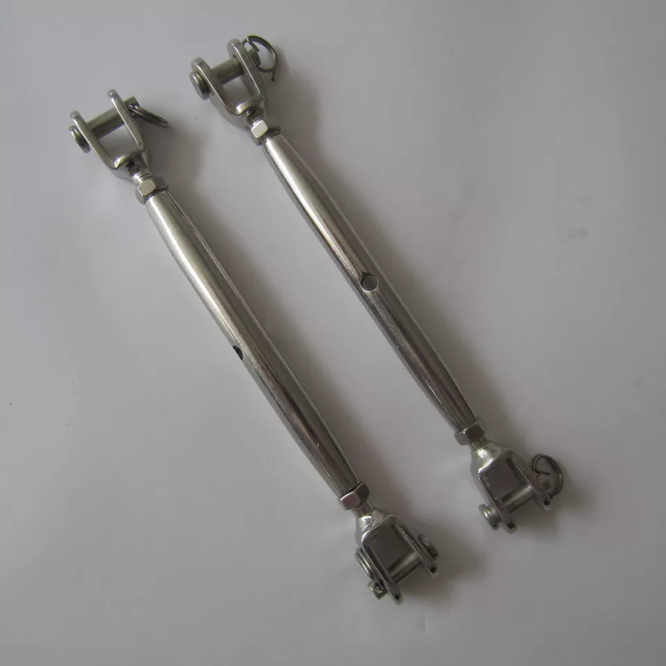 Stainless Steel Jaw & Jaw Turnbuckle - 3.6 Kg, Silver Finish | Ideal For Marine, Industrial, And Architectural Applications