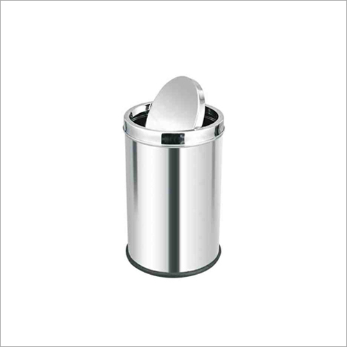 Silver Metal Dustbin