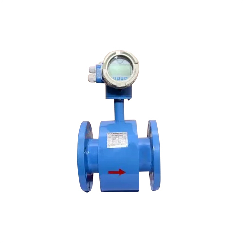 Water Flow Meter - Metal Construction, Various Sizes Available | Blue Color, Digital Display, Industrial Use