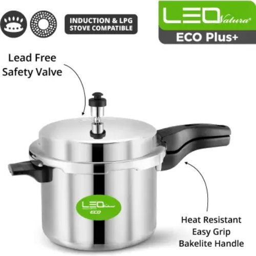 Silver Induction Bottom Pressure Cooker