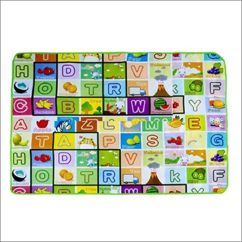 Waterproof Foam Baby Play Mat - 2 cm Thick, Square Shape | Multi-Color, Anti-Slip PVC Dots, Washable, Printed Pattern
