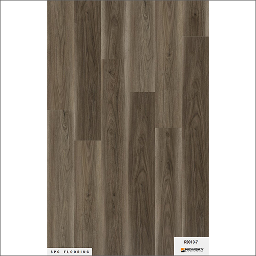 Black Brown Virgin Stone Plastic Composite Flooring