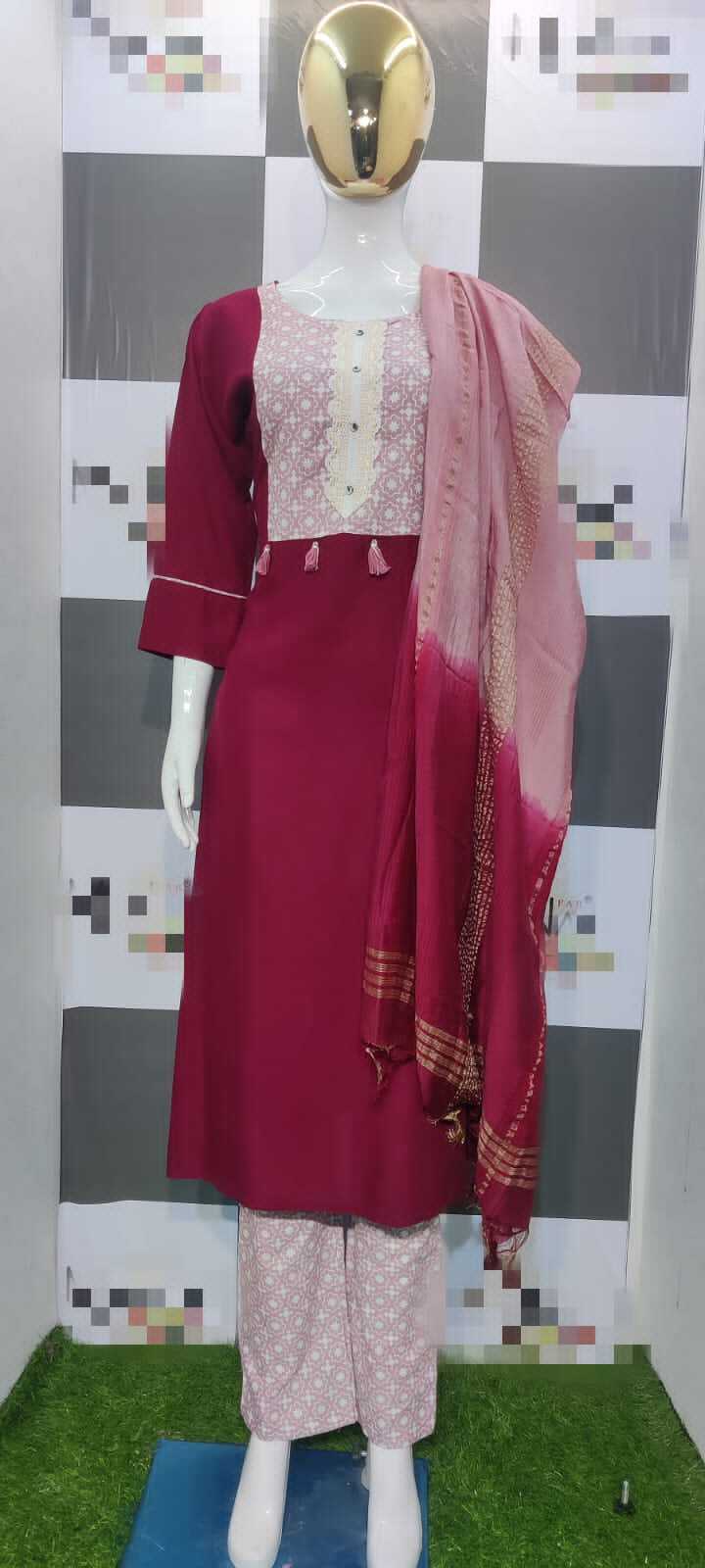 Indian Kurti Palazzo Dupatta