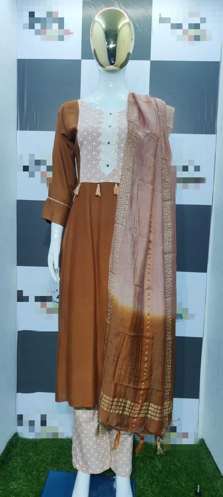 Indian Kurti Palazzo Dupatta
