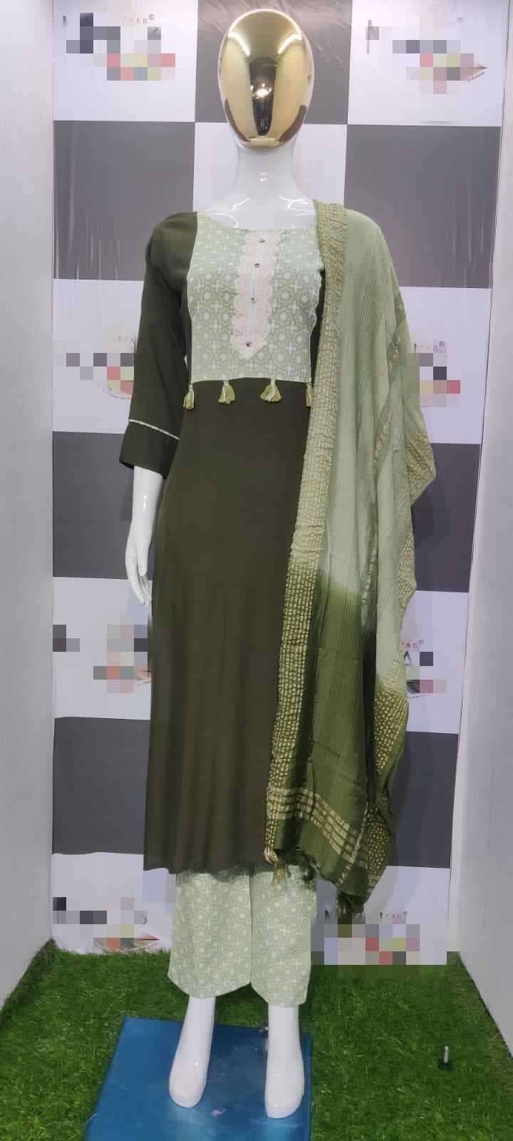 Indian Kurti Palazzo Dupatta