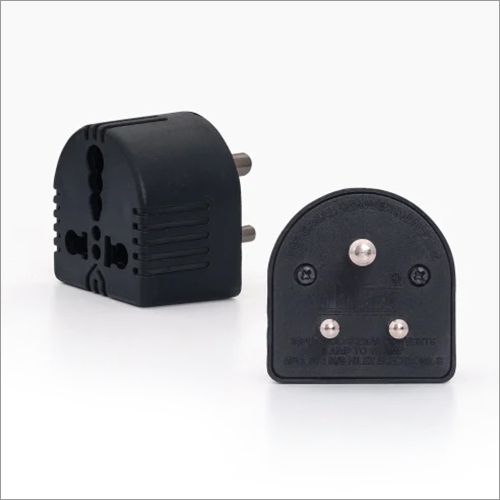 5 Amp To 15 Amp Conversion Plug - HILEX HEPL 6621, Black, 6A Current Rating, 3 Pin, IP54 Protection Level, Warranty Included