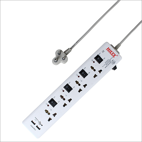 3 Pin Extension Cord - Plastic, 6a | Industrial Usage, Ip54 Protection Level For Multiple Electric Appliance Connections