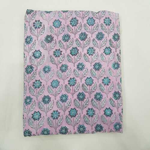 पिंक हैंड ब्लॉक प्रिंट फैब्रिक्स