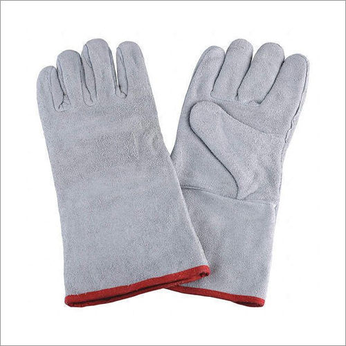 Grey Leather Hand Gloves Gender: Unisex