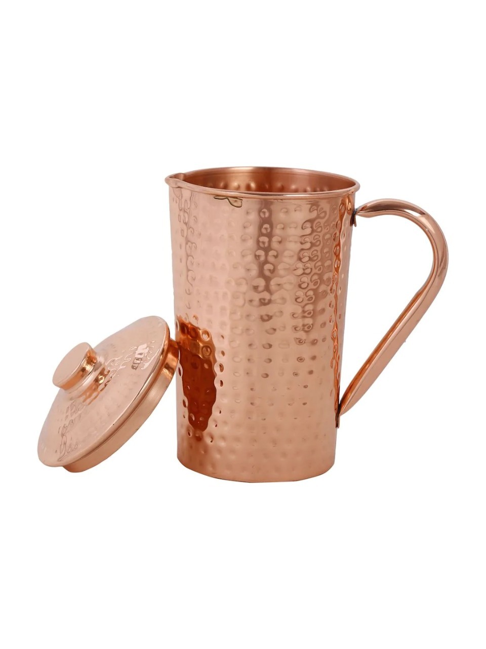 Metal Copper Hammered Jug