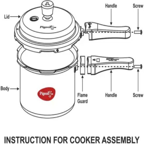 Pressure Cooker - 2l, 3l, 5l Capacity | Black Color, Special Combo With 2 Lids