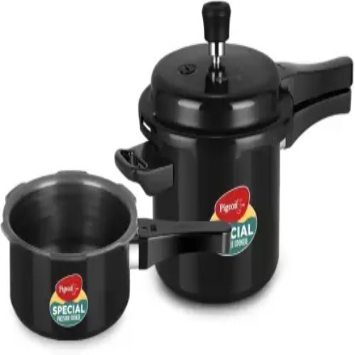 Pressure Cooker - 2l, 3l, 5l Capacity | Black Color, Special Combo With 2 Lids