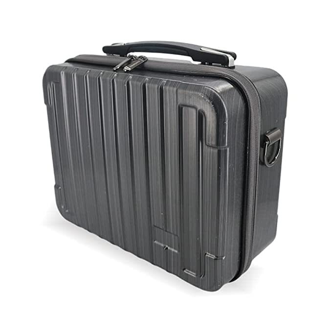 Black Carrying Case Bag For Dji Mini 3 Pro Protective Shoulder Cum Hand Carry Travel Bag (Hard Case With Shoulder Strap(grey))