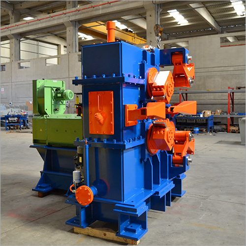 Flying Shear Machine - Heavy Metal Bar Shearing | High Precision Cut with Flying Arm Technology, Customized Lengths