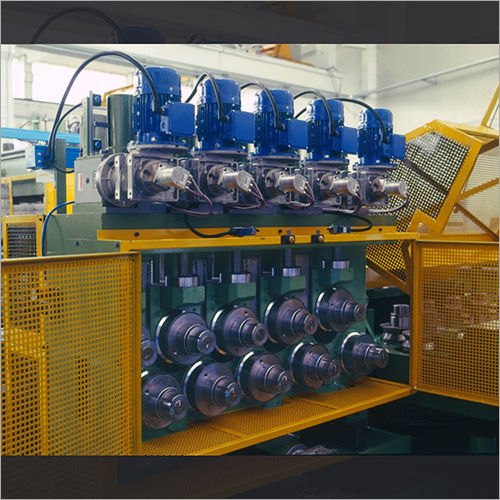 Straightening Machine - High-Grade Steel, Automatic Operation, Blue Color | Electric Power Source for Efficient Metal Processing