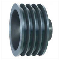 ब्लैक राउंड वी बेल्ट पुली