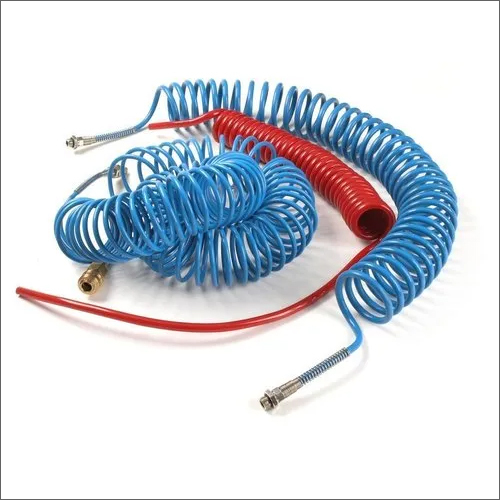 Blue Spiral Pneumatic Hose