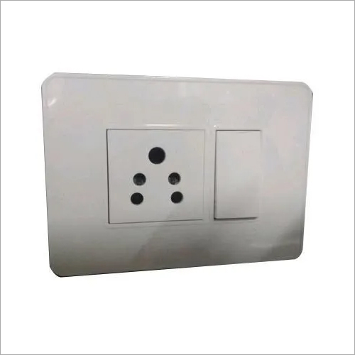 व्हाइट एल एंड टी एनजेम मॉड्यूलर सॉकेट स्विच