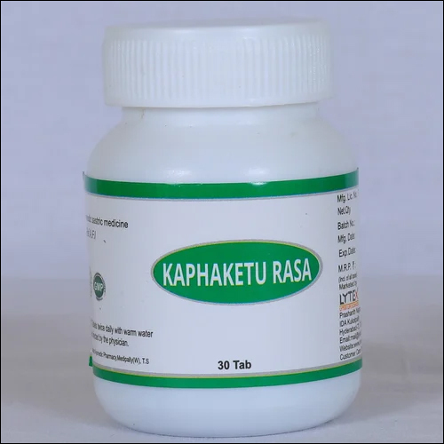 Kaphaketu Rasa Herbal Tablets - 100% Natural Ingredients | Effective Relief for Asthma, Allergies, and Respiratory Ailments, Dosage as Per Physician