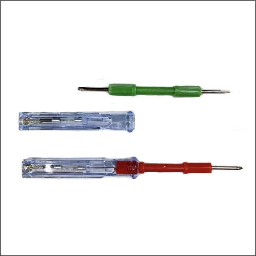 2 In 1 Electronic Line Tester - Premium Quality Plastic, Iron Tip, 100-500V DC Test Range | Identifies Live Wires, Different Colors Available
