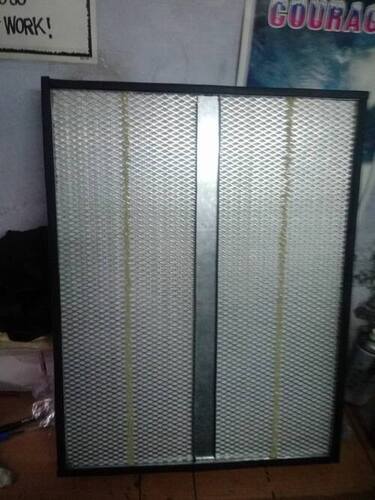 AHU Pre Filter - Galvanized Steel & Aluminum Anodized , 20x20x6 Inches Square Shape, White Color, High Dust Holding Capacity, Washable & Reusable