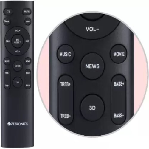 Black Zebronics Juke Bar