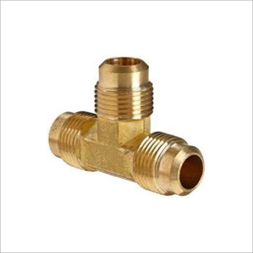 गोल्डन ब्रास हाफ फ्लेयर टी फिटिंग