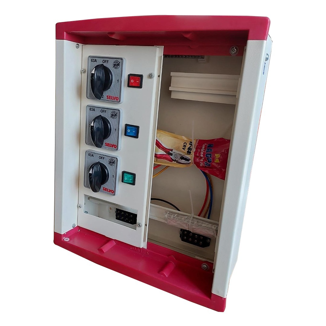 White 6 Way 63a Tpn Phase Selector Rotary Fitted Db