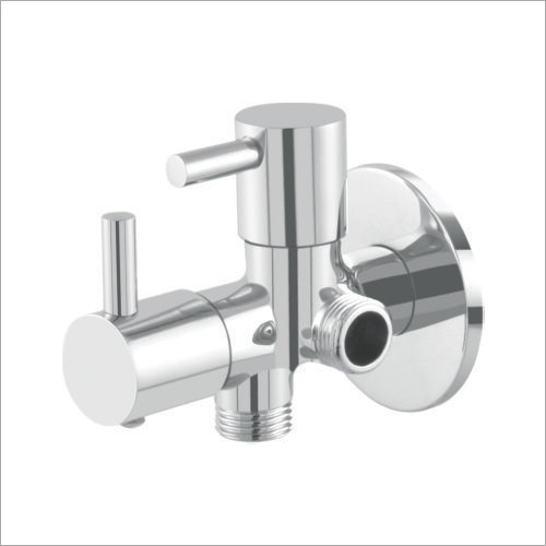 क्रोम प्लेटेड टर्बो 2 इन 1 एंगल कॉक