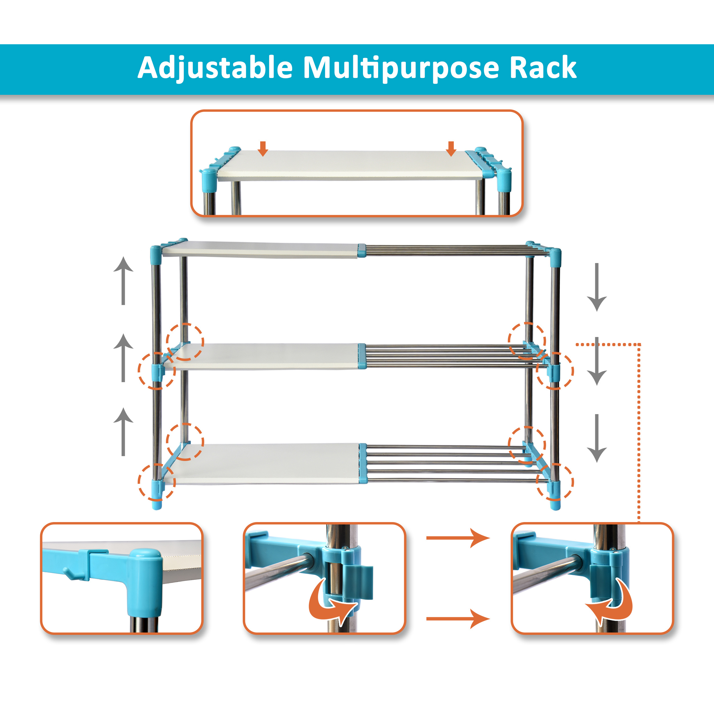 Machine Made 3 Layer Bathroom Racks