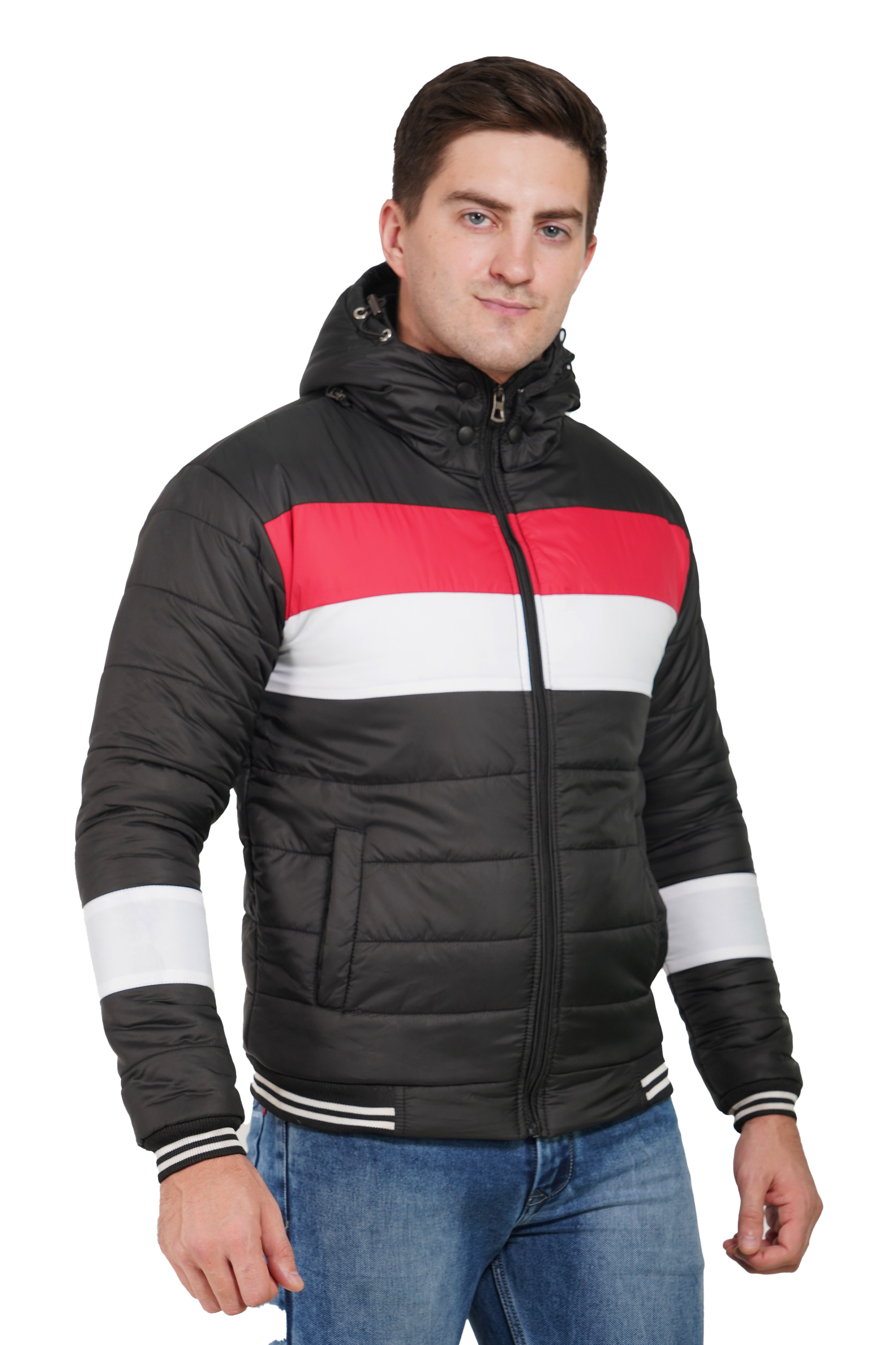 Fullsleeve Jacket1001 - Fur Lined, Hooded Men's Full Sleeve Jacket | Washable, Designed For Boys, Comfortable And Stylish