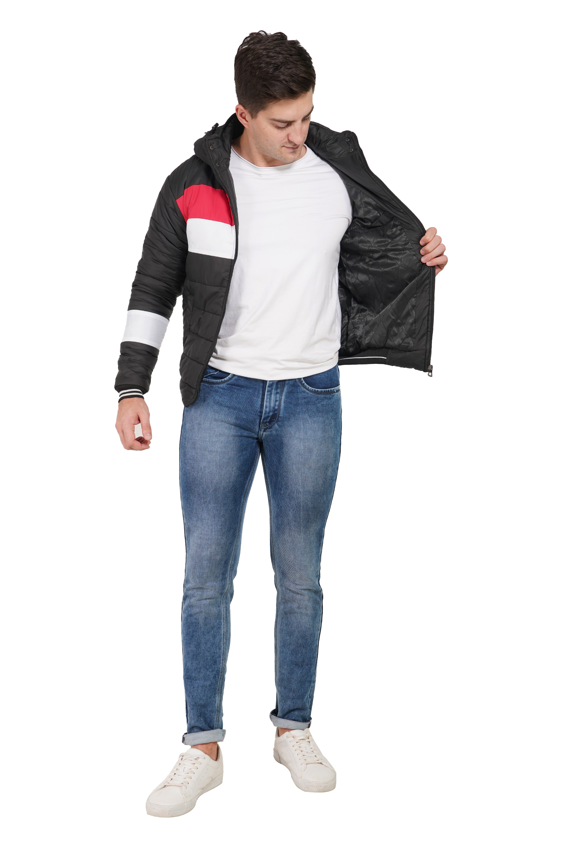 Fullsleeve Jacket1001 - Fur Lined, Hooded Men's Full Sleeve Jacket | Washable, Designed For Boys, Comfortable And Stylish