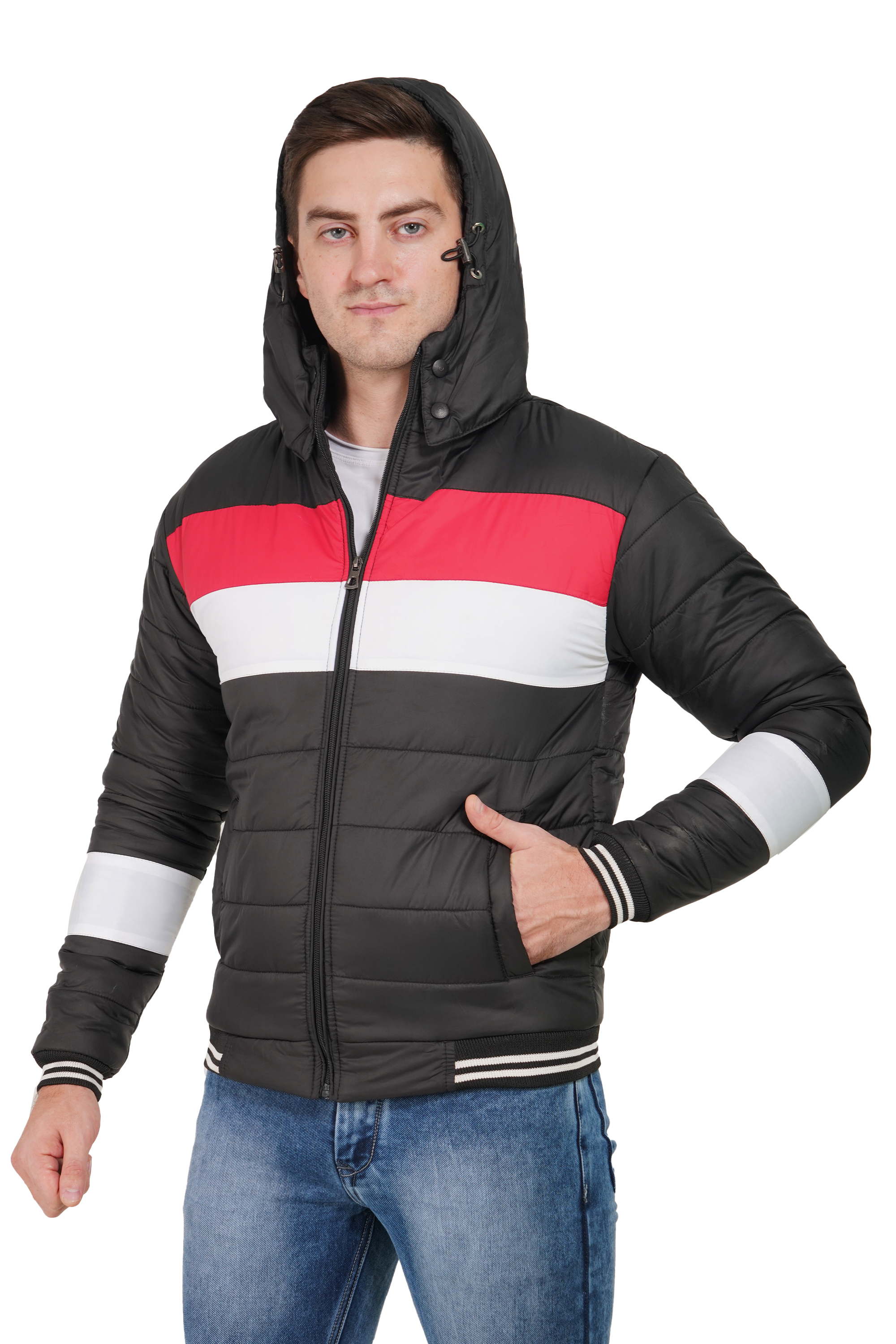 Fullsleeve Jacket1001 - Fur Lined, Hooded Men's Full Sleeve Jacket | Washable, Designed For Boys, Comfortable And Stylish