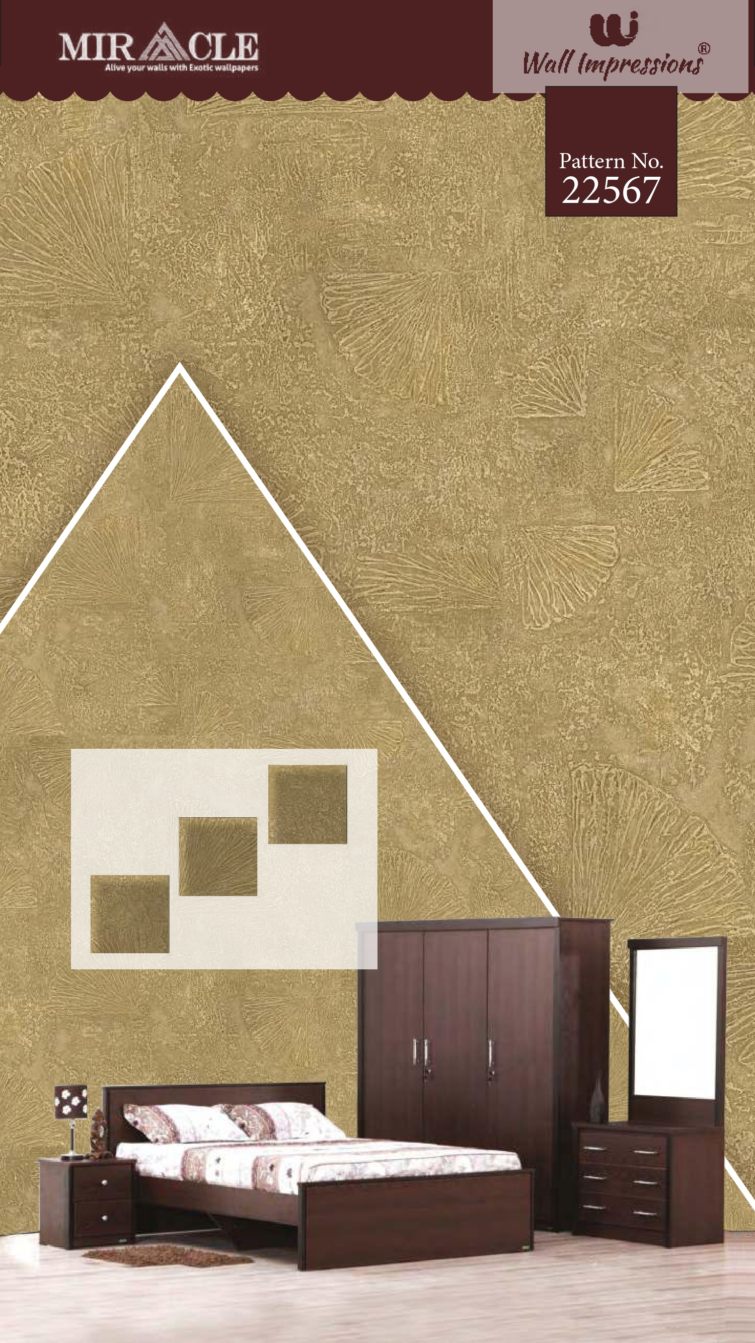 Vinyl Coated Paper Back Wallpaper